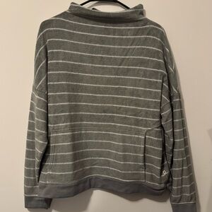 Toad&Co Gray Striped  pullover women’s large